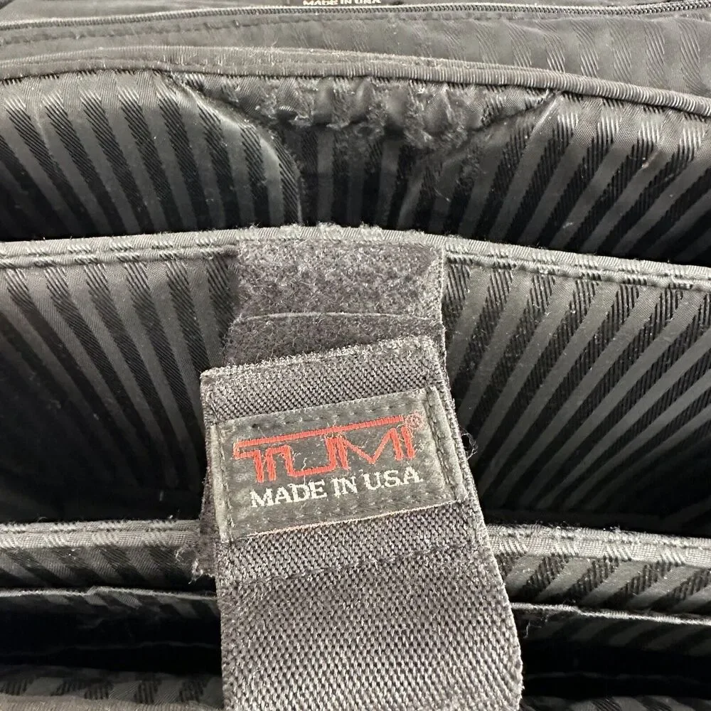 Tumi Alpha Ballistic Briefpack Nylon Canvas Laptop Organizer Briefcase Backpack